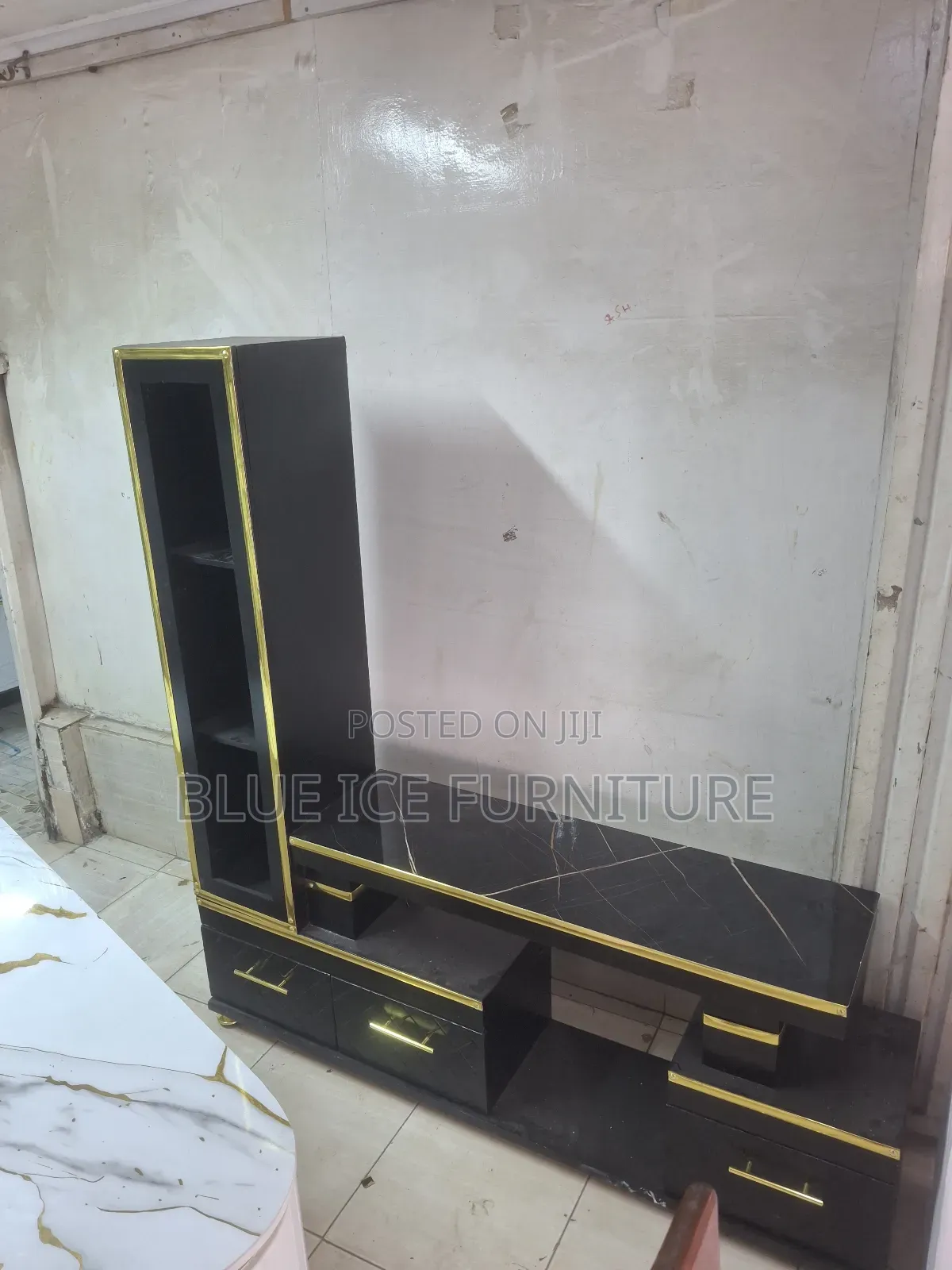 Black Frame Tv Stand