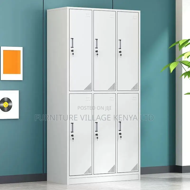 Office Cabinet; 6 Doors Metal Locker Storage Cabinet