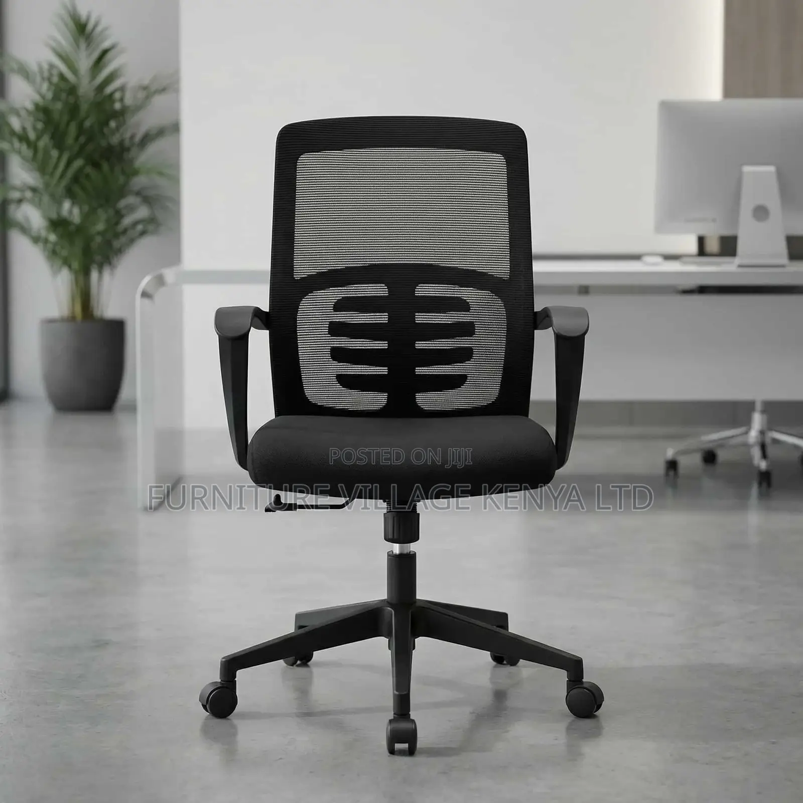 Office Chair; Ergonomic Medium Back Office Seat
