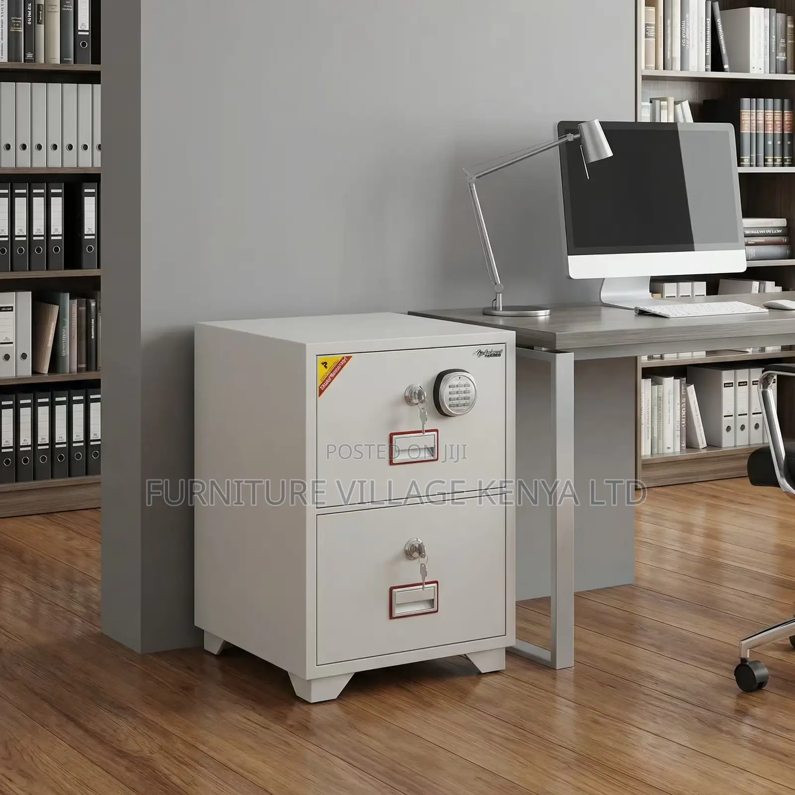 Office Cabinet; 2-drawer Fireproof Office Safe Cabinet