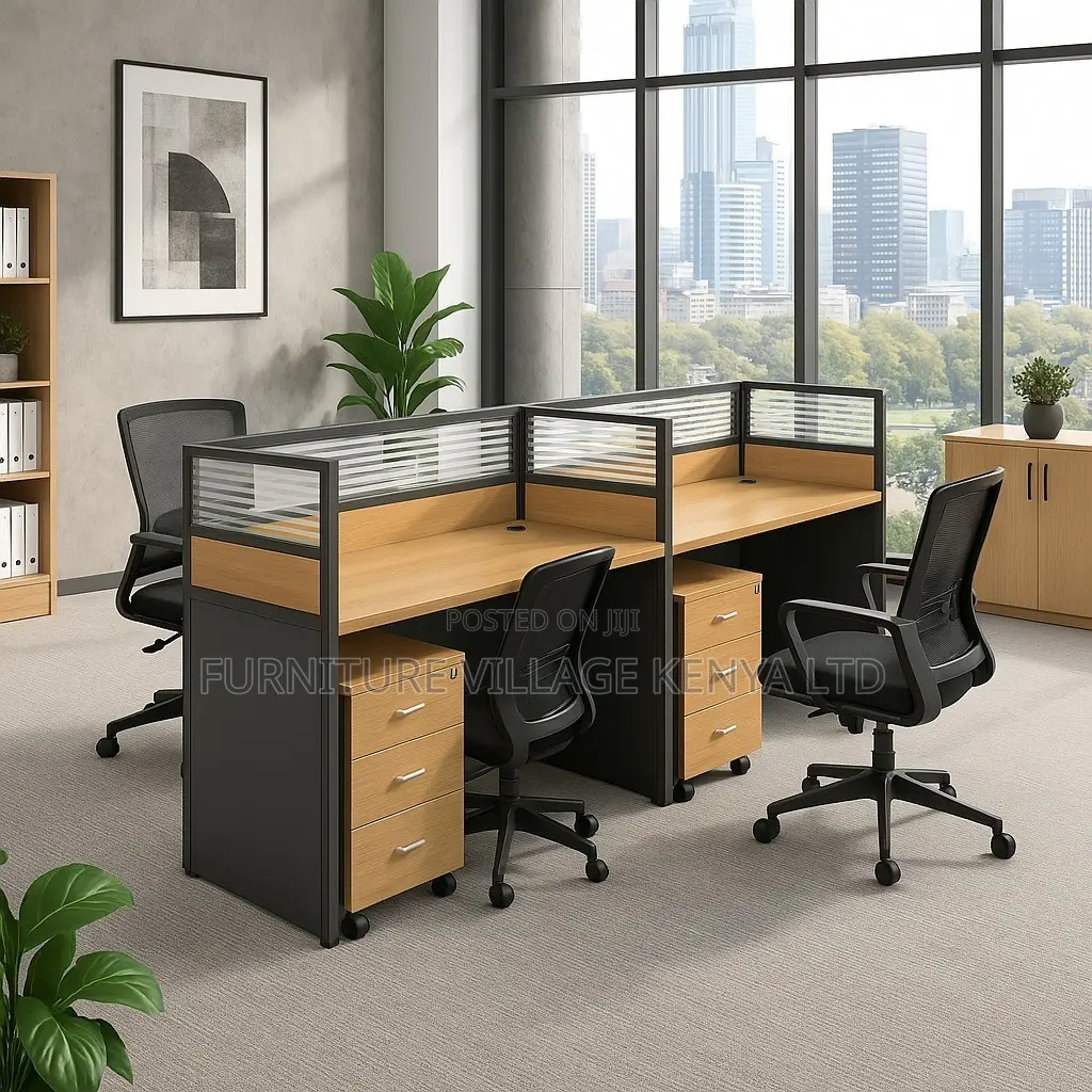 Workstation; 2 Way Straight Office Working Area