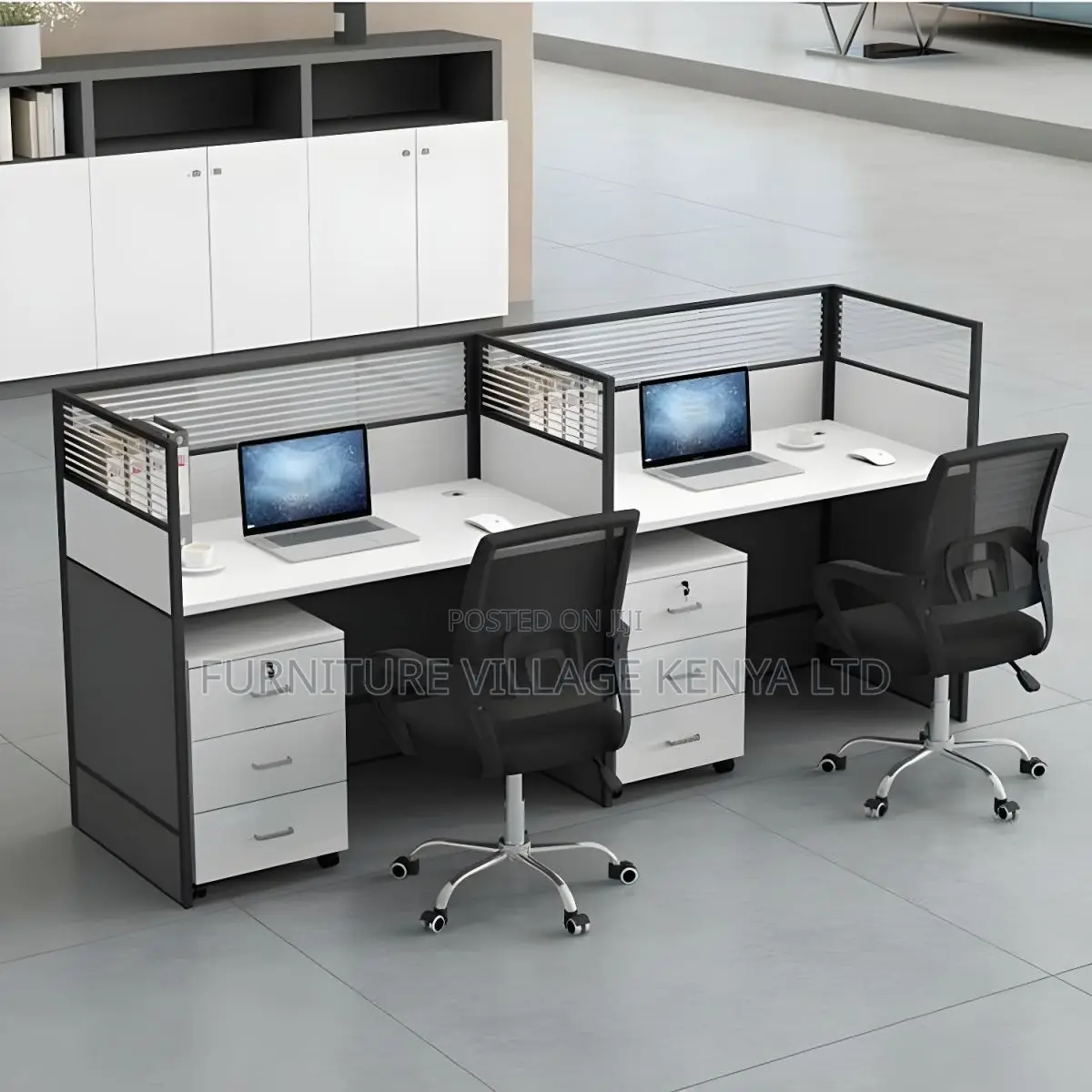 Workstation; 2 Way Straight Office Working Area