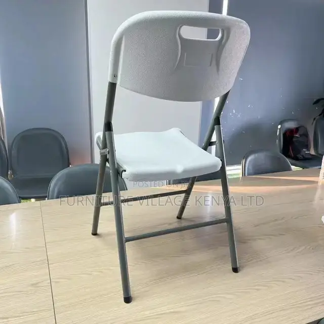 Office Chair; Heavy-duty Plastic Folding Chair