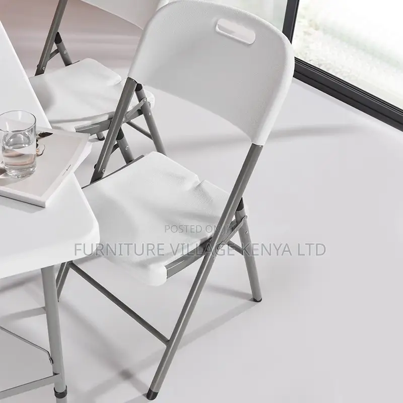 Office Chair; Heavy-duty Plastic Folding Chair