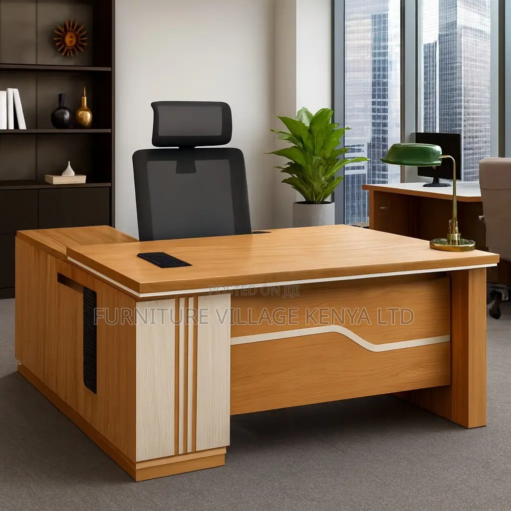 Office Desk; 1600mm Executive L-shaped Desk