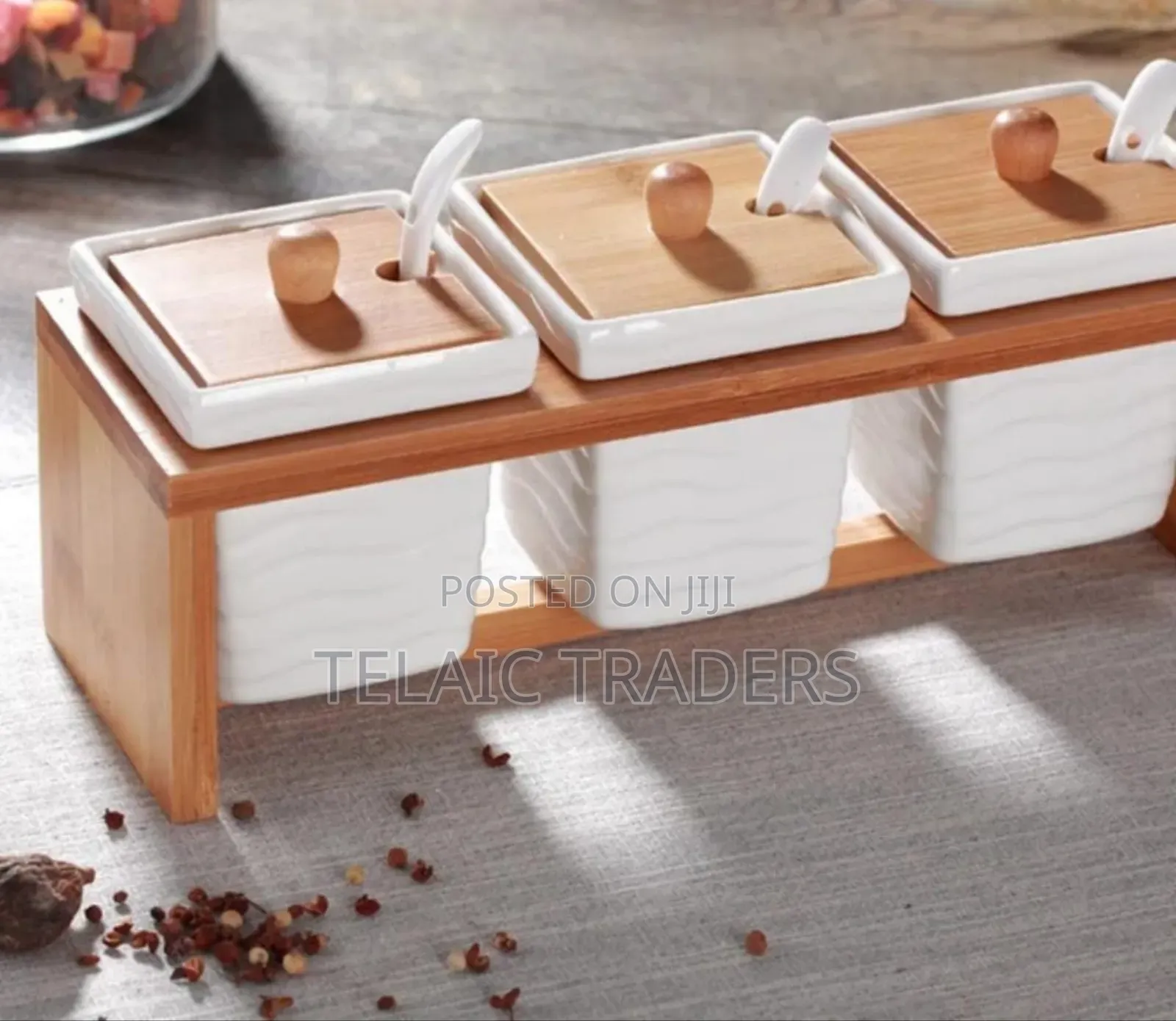 3pcs Ceramic Canister Set.