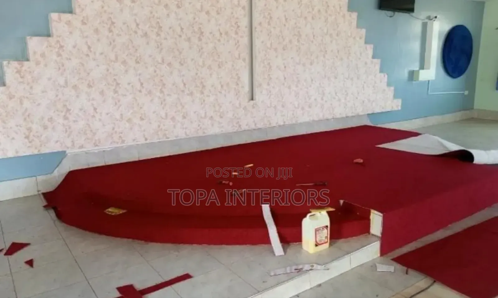 Executive Look 4m Wide Maroon Wall to Wall Carpets for Churches