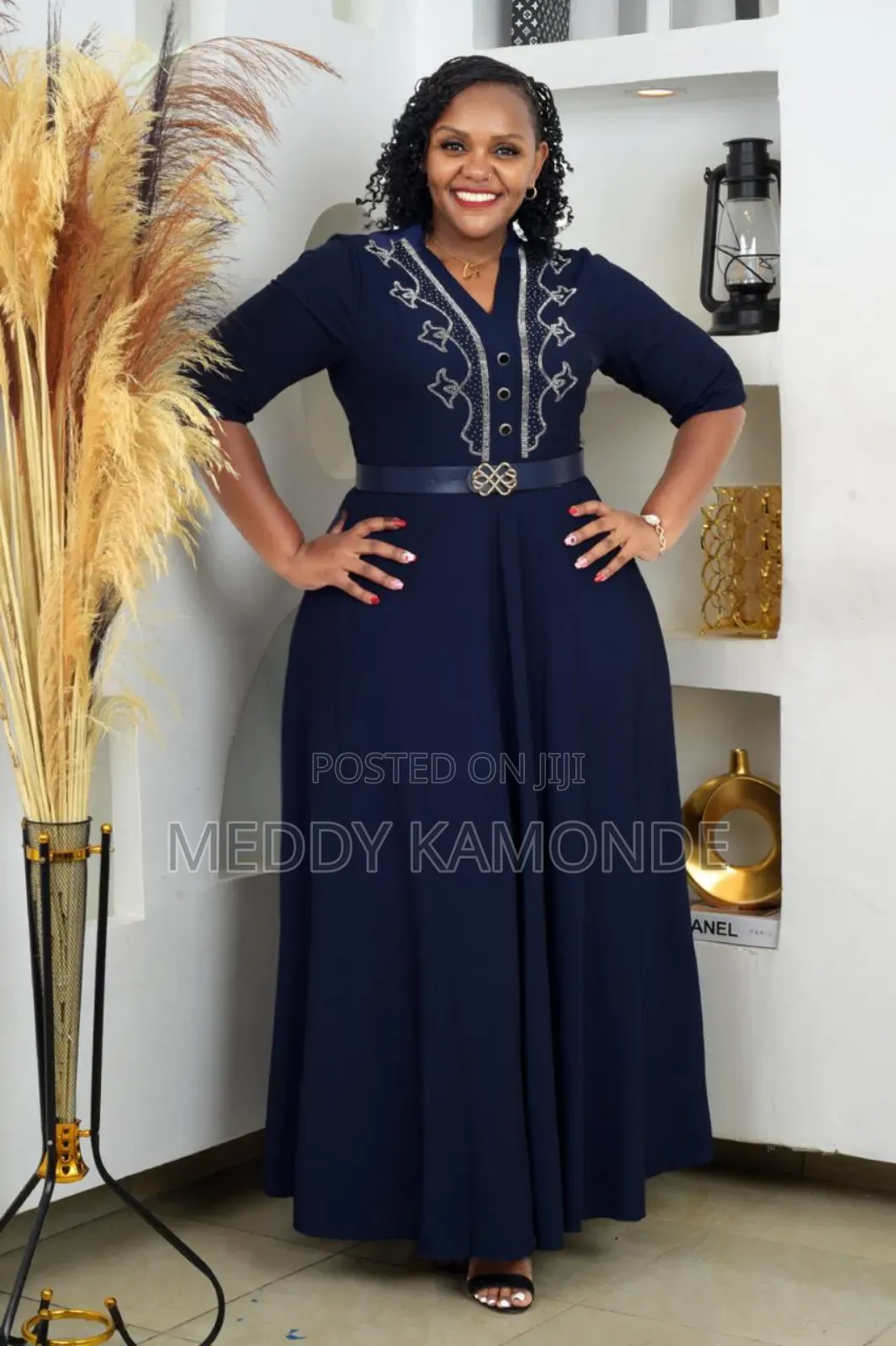Jungle Green Chiffon Dress