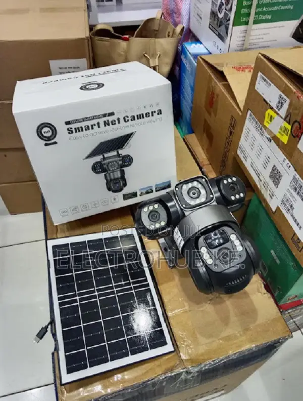 New Solar V380pro 4g Tripple Lens Security Outdoor Camera