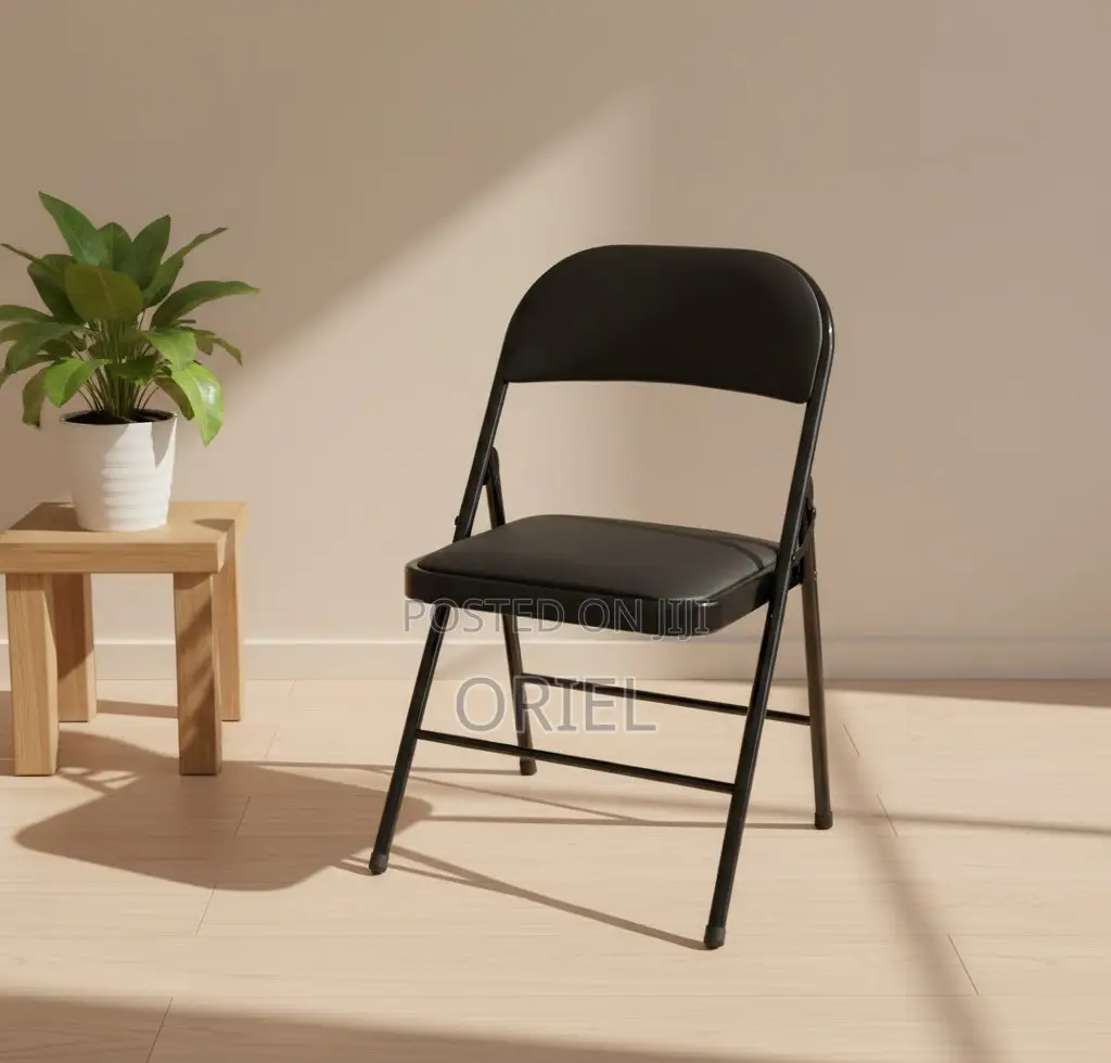 Office Chair : Metal Foldable Padded Office Study Chair