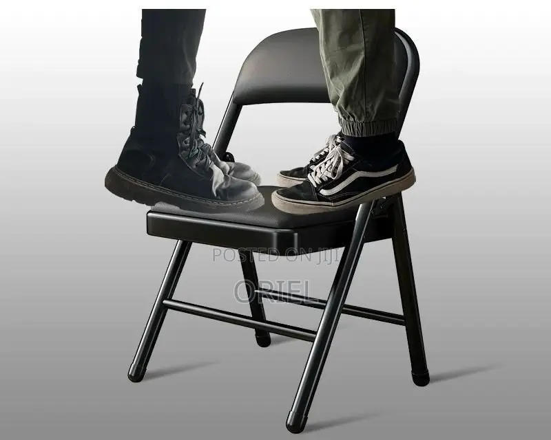 Office Chair : Metal Foldable Padded Office Study Chair