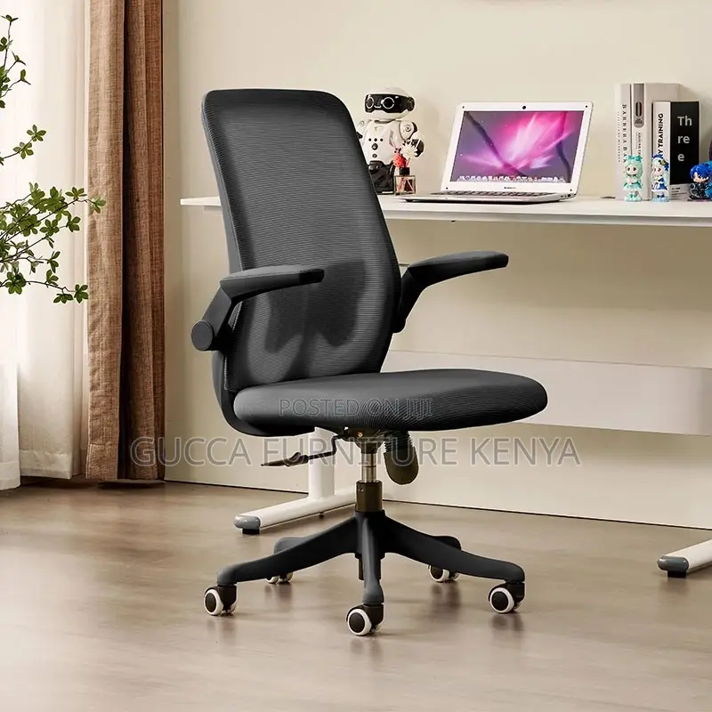 Mid-back Mesh Ergonomic Seat With Flip Armrest