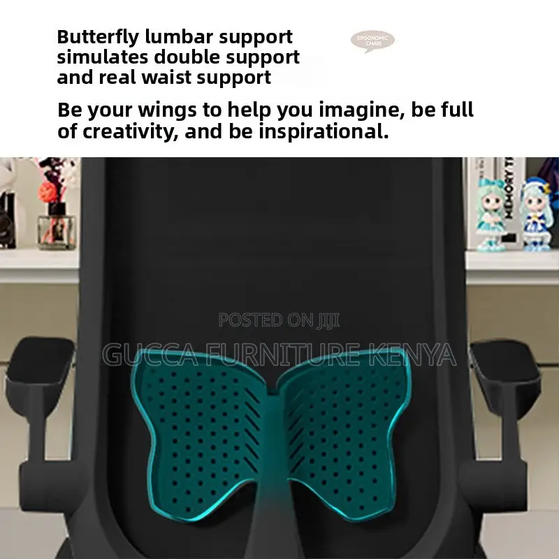 Mid-back Mesh Ergonomic Seat With Flip Armrest