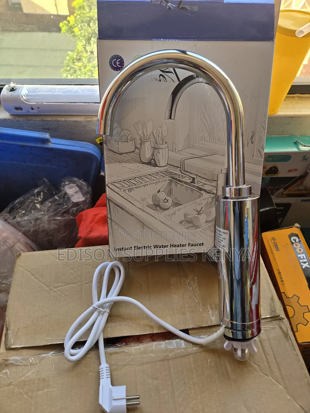 Digital Instant Heater Tap Pillar Hot Water Tap For Kitchen Salon