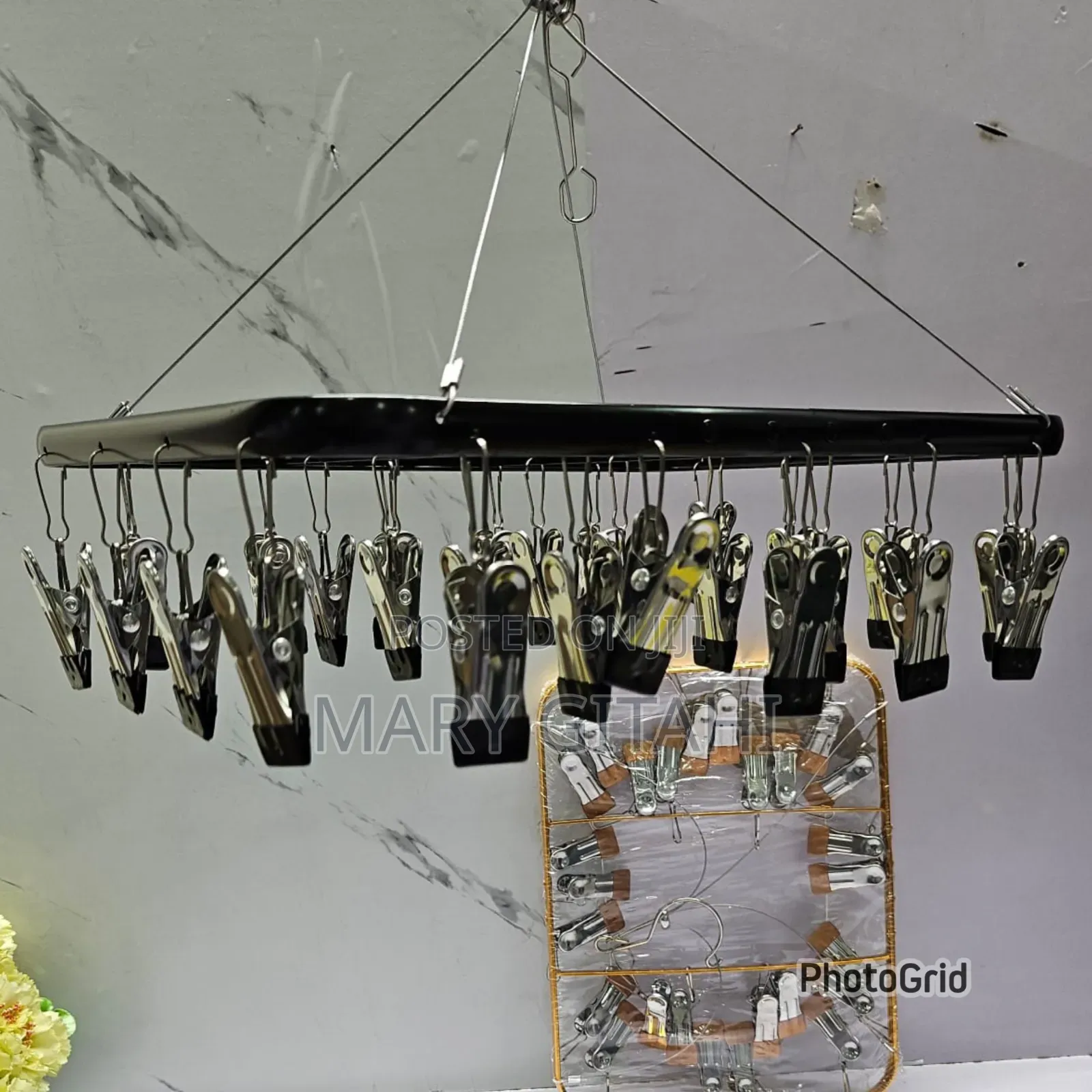 26 Peg Metallic Cloth Drying Rack Hanger
