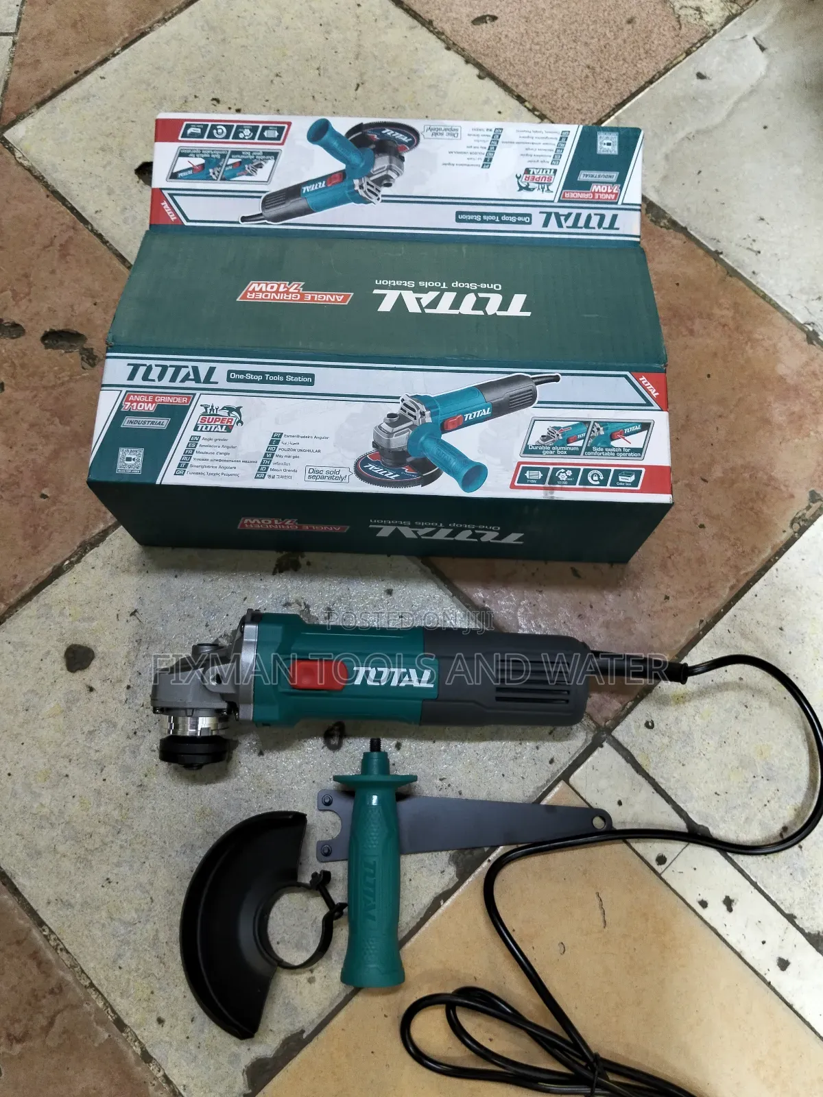 Total Angle Grinder 115mm Disc 710 Watts for Construction Work
