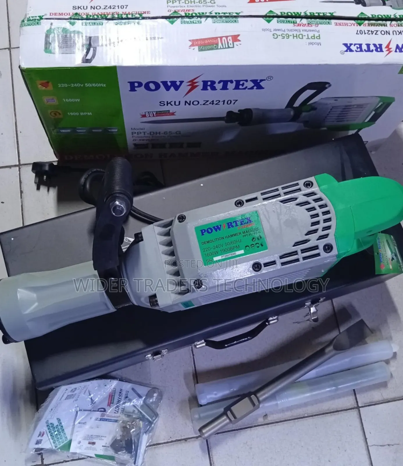 Powertex Demolition Hammer.Drill.Restoked
1600watts
65joules