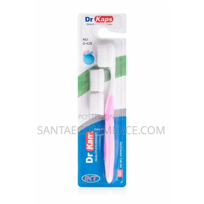 Dr Kaps Quality Toothbrush With Two Extra Heads