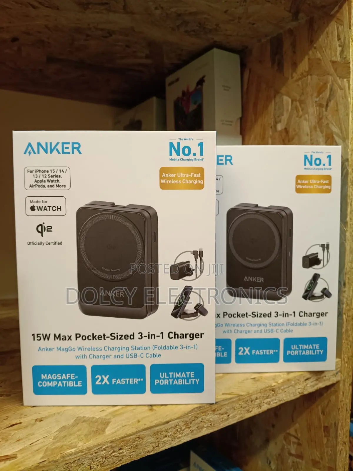 Anker Maggo 15w Qi2 Pocket Sized Wireless Charging Station