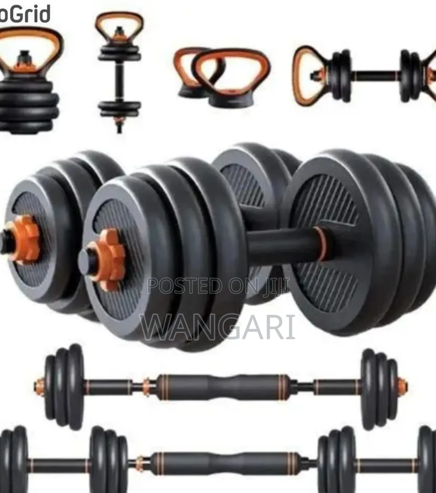 Available in Black 50 KGS Kettle Bells Set