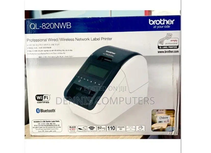 Brother Ql-820nwb Professional Wireless Label Printer ^Label