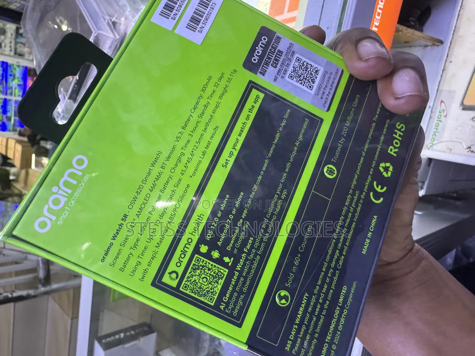 Oraimo Round Watch 5r