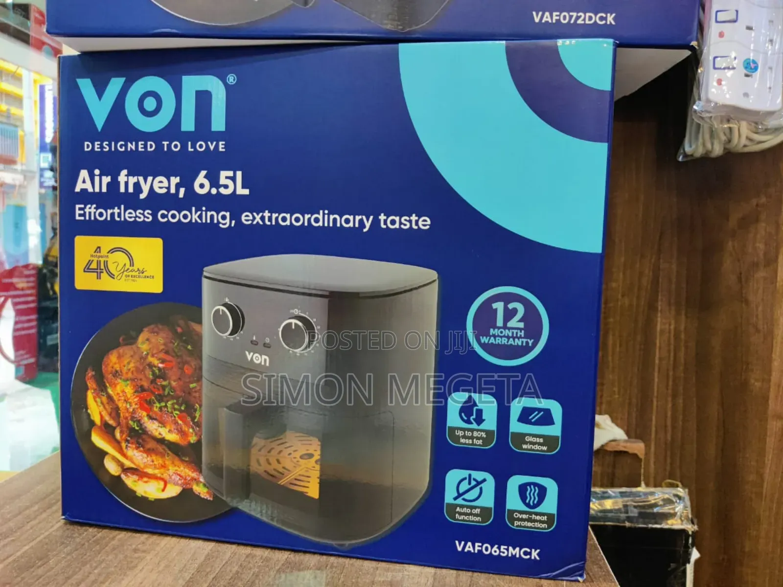 Manual Von 6.5 Litres Air Fryer ( Negotiable)