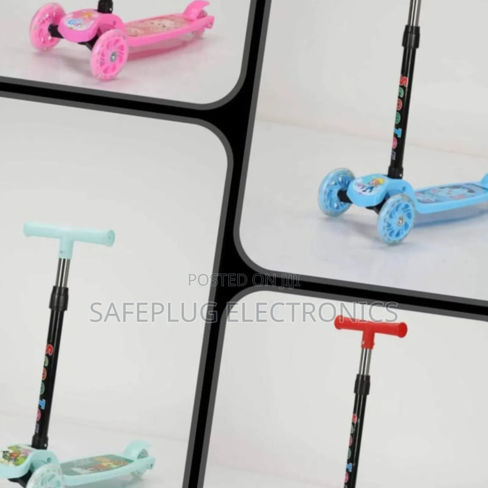 Foldable Scooter for Kids - Height Adjusts 60-90cm, Safe Low