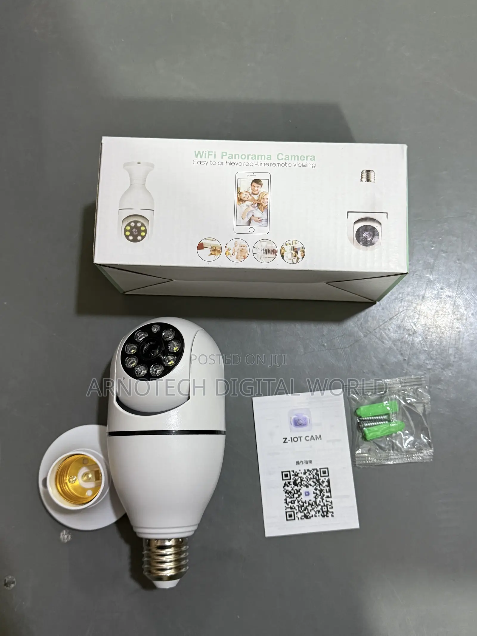 360 Degree Cctv Bulb Camera Wifi Network
