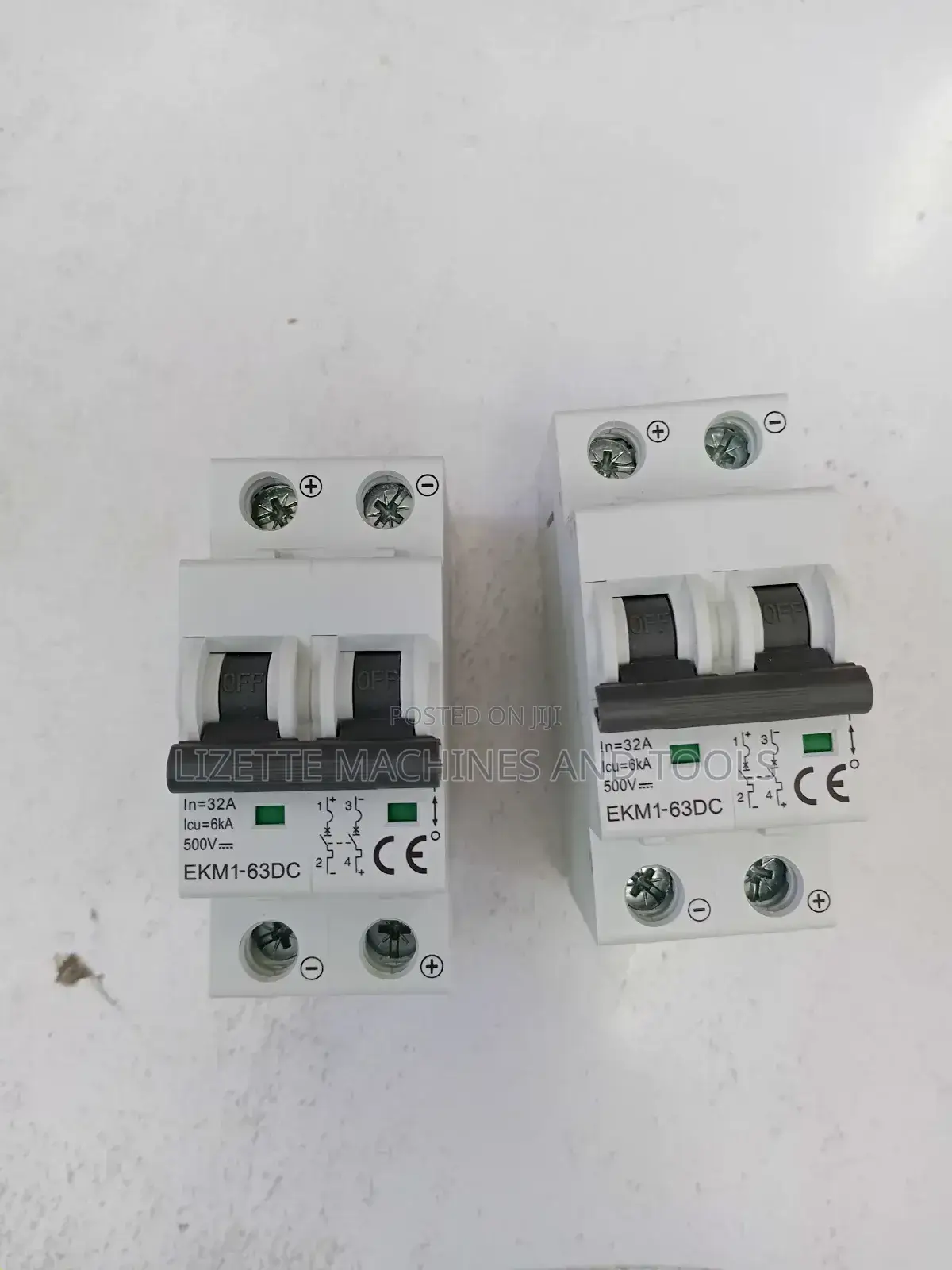 32a 2 Pole Dc Circuit Breaker Ekm1-63dc