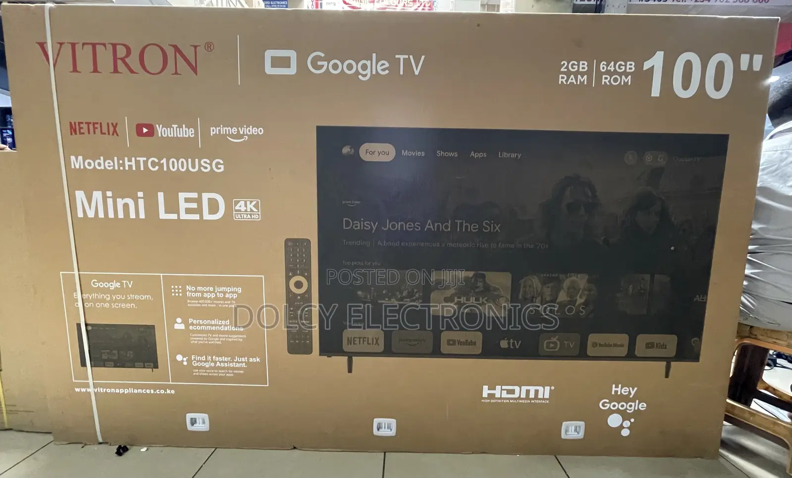 Vitron 100-inch 4k Uhd Mini Led Google Tv