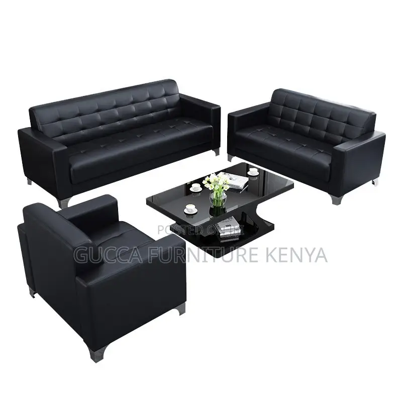 5-seater Leather Executive Office Sofa Set