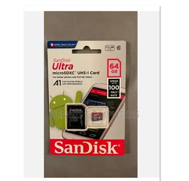 Sandisk Ultra Micro Sd 100mbps 64gb