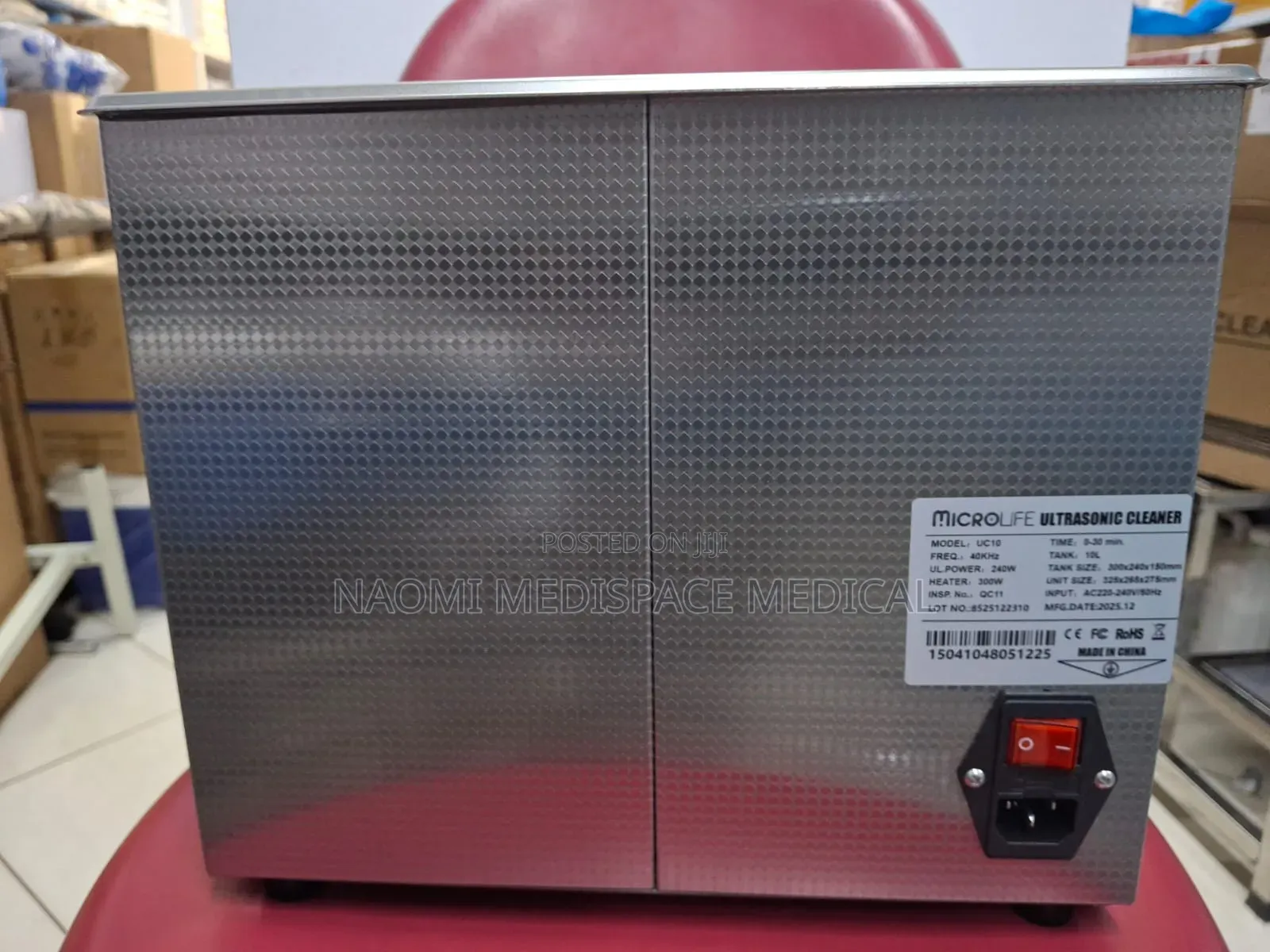 New Microlife Ultrasonic Cleaner - Stainless Steel