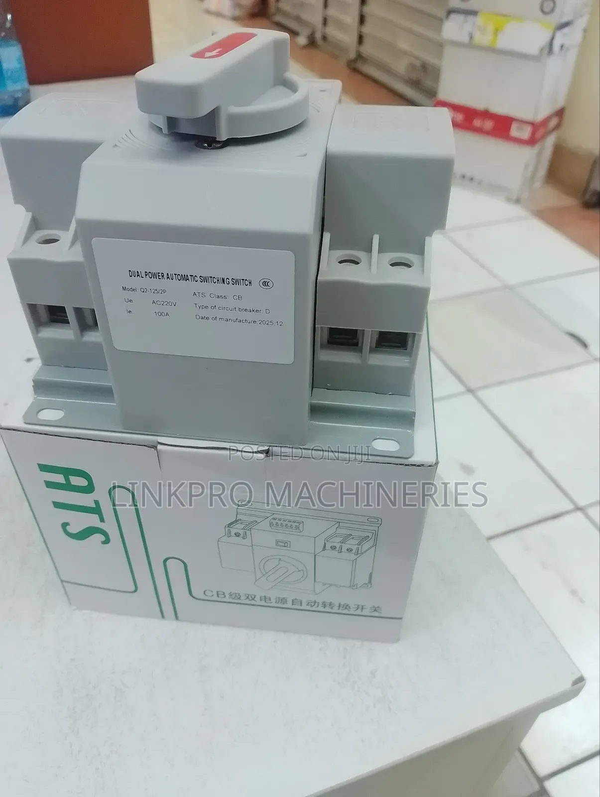 100a Both Manual and Automatic Change Over Switch