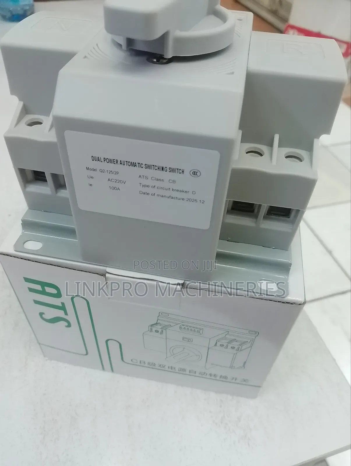 100a Both Manual and Automatic Change Over Switch