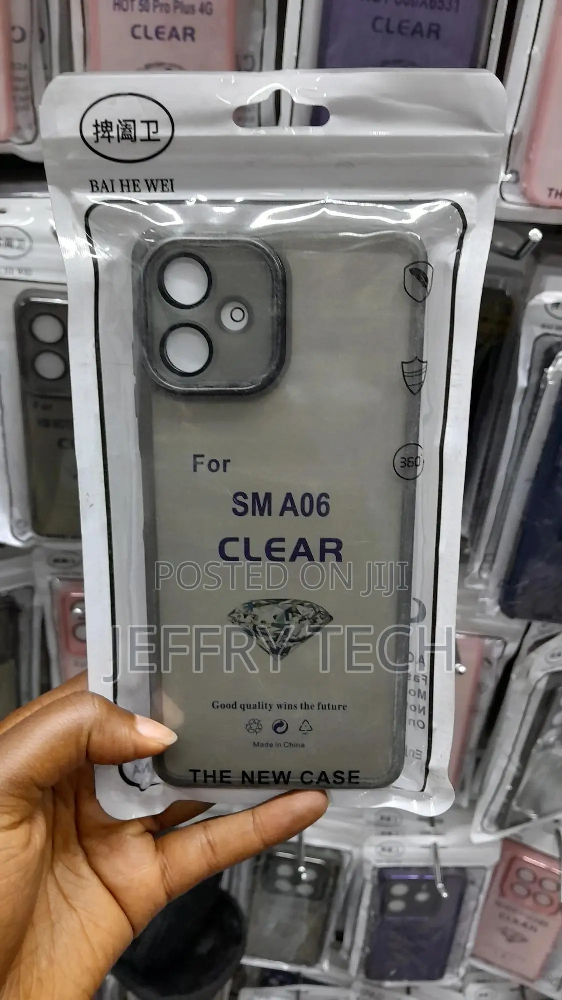 Nasii Matte Transparent Clear Back Cover for Samsung for Galaxy A06