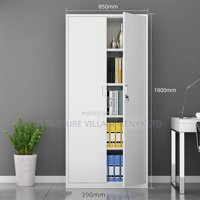 Office Cabinet; 2-door Full Metallic Office Filling Cabinet