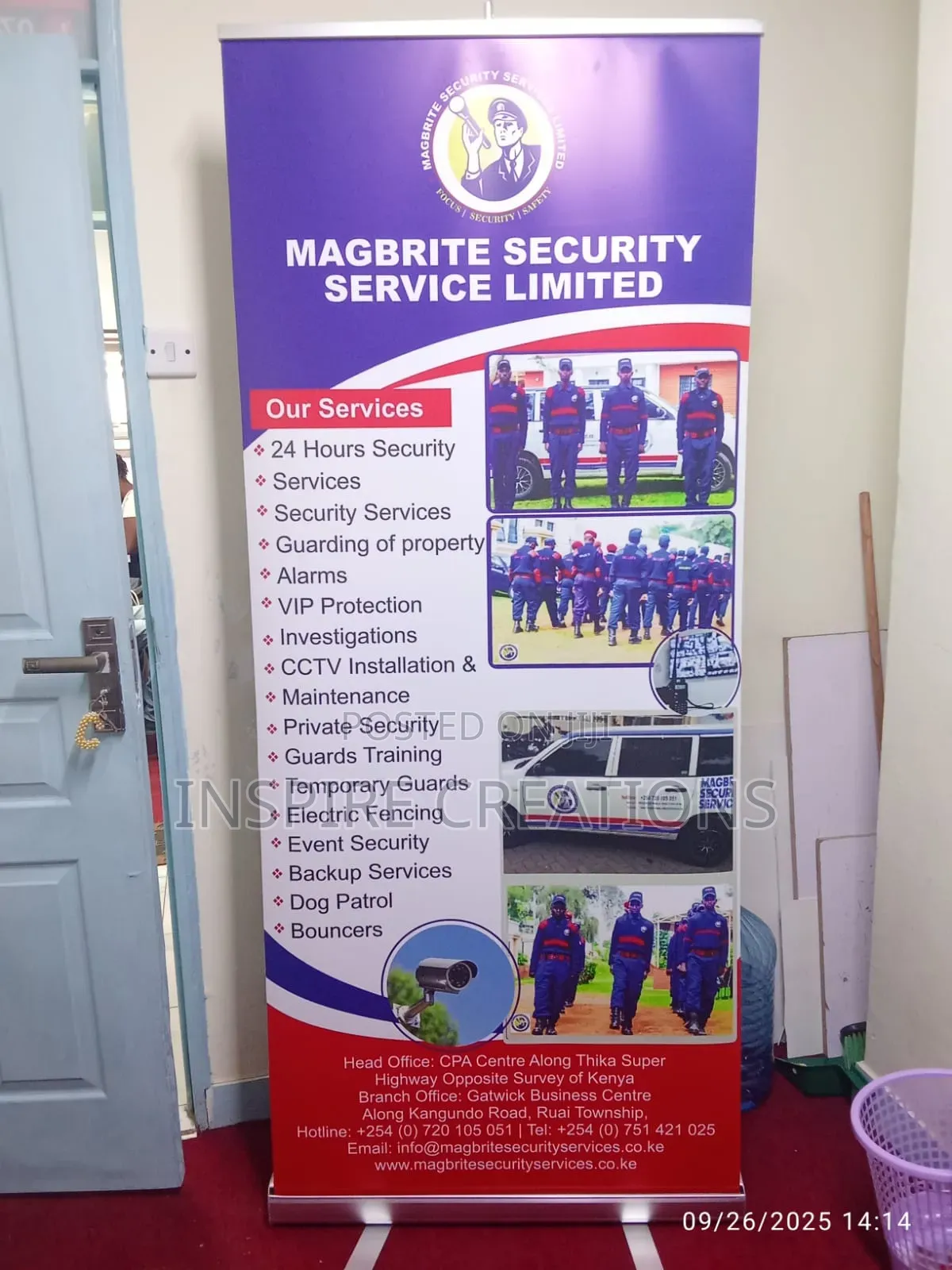 Narrow Base Roll Up Banner Printing Nairobi CBD From KSH 3,000