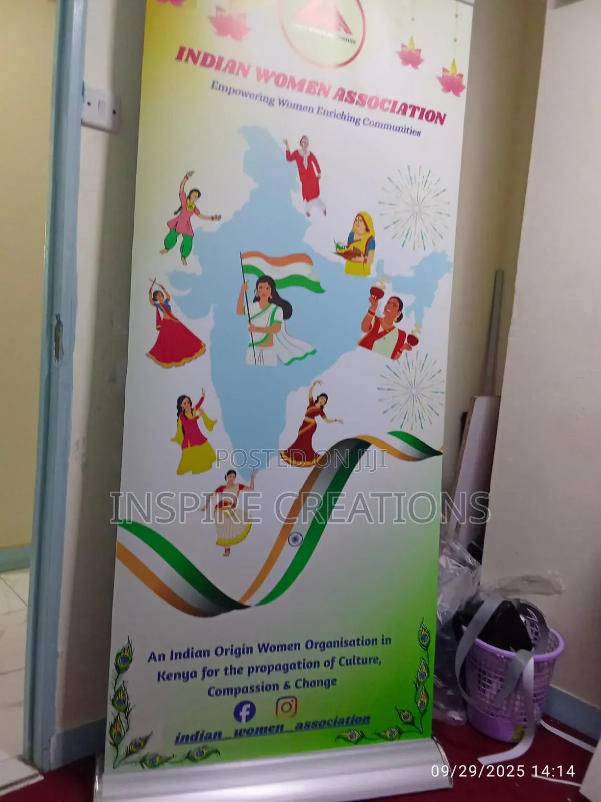 Broad Base Roll Up Banner Printing Nairobi CBD Heavy Duty Stand