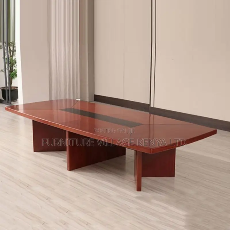 Boardroom Table; 3.5m Mahogany Finish Office Conference Table