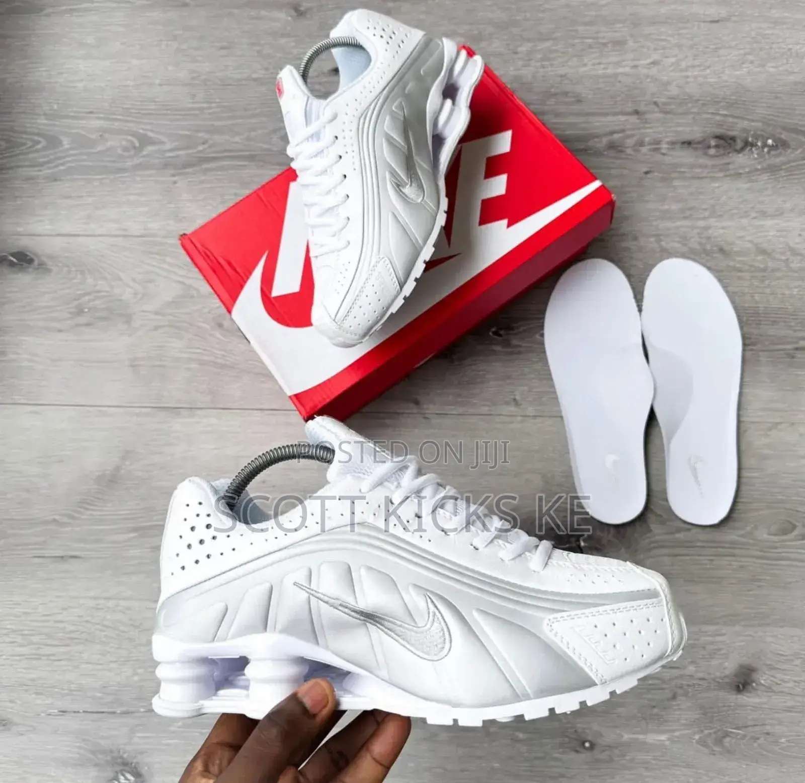 Nike Shox R4 White Mettalic Platinum