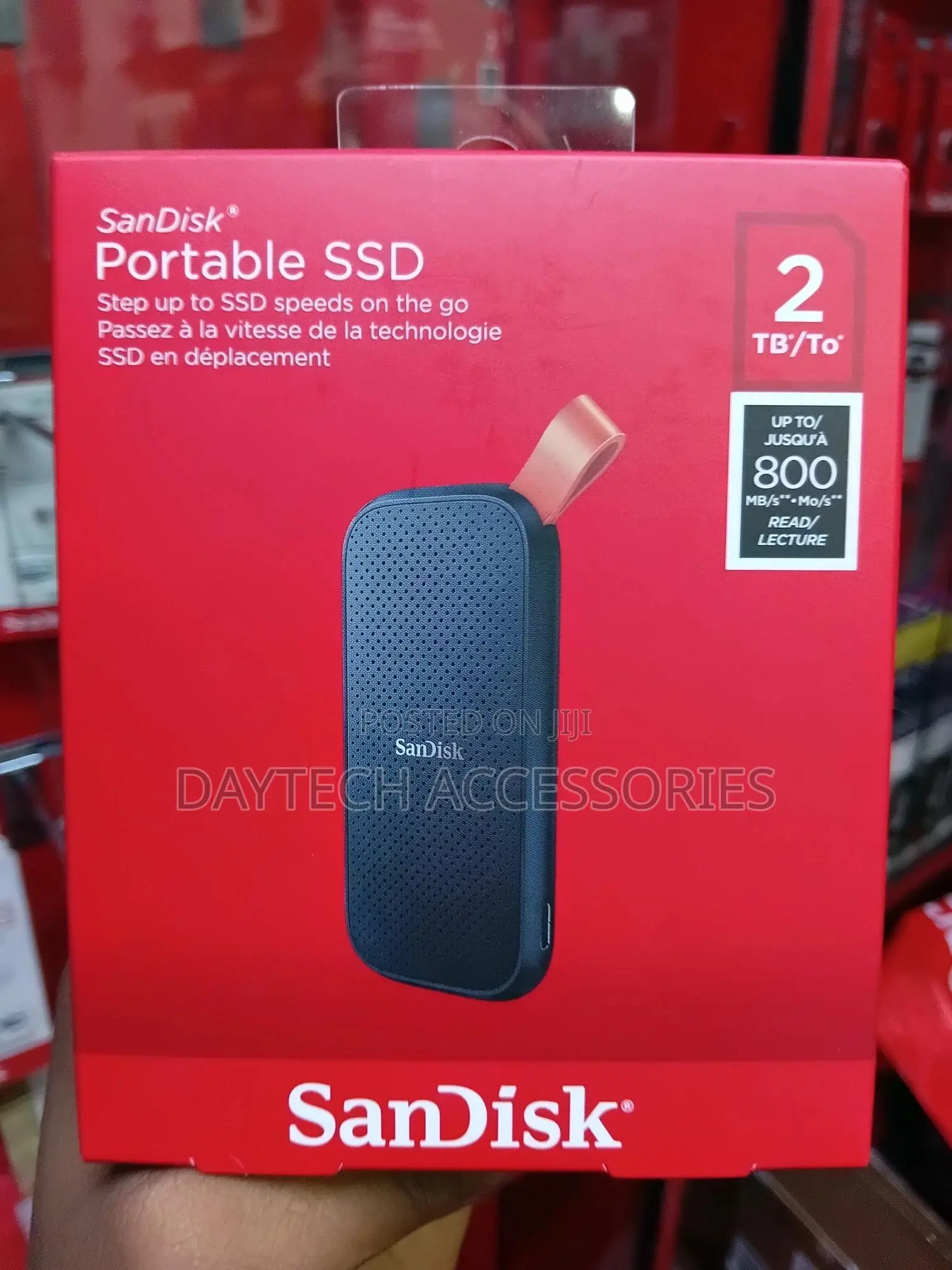 Sandisk 2tb Portable SSD (Solid State Drive).