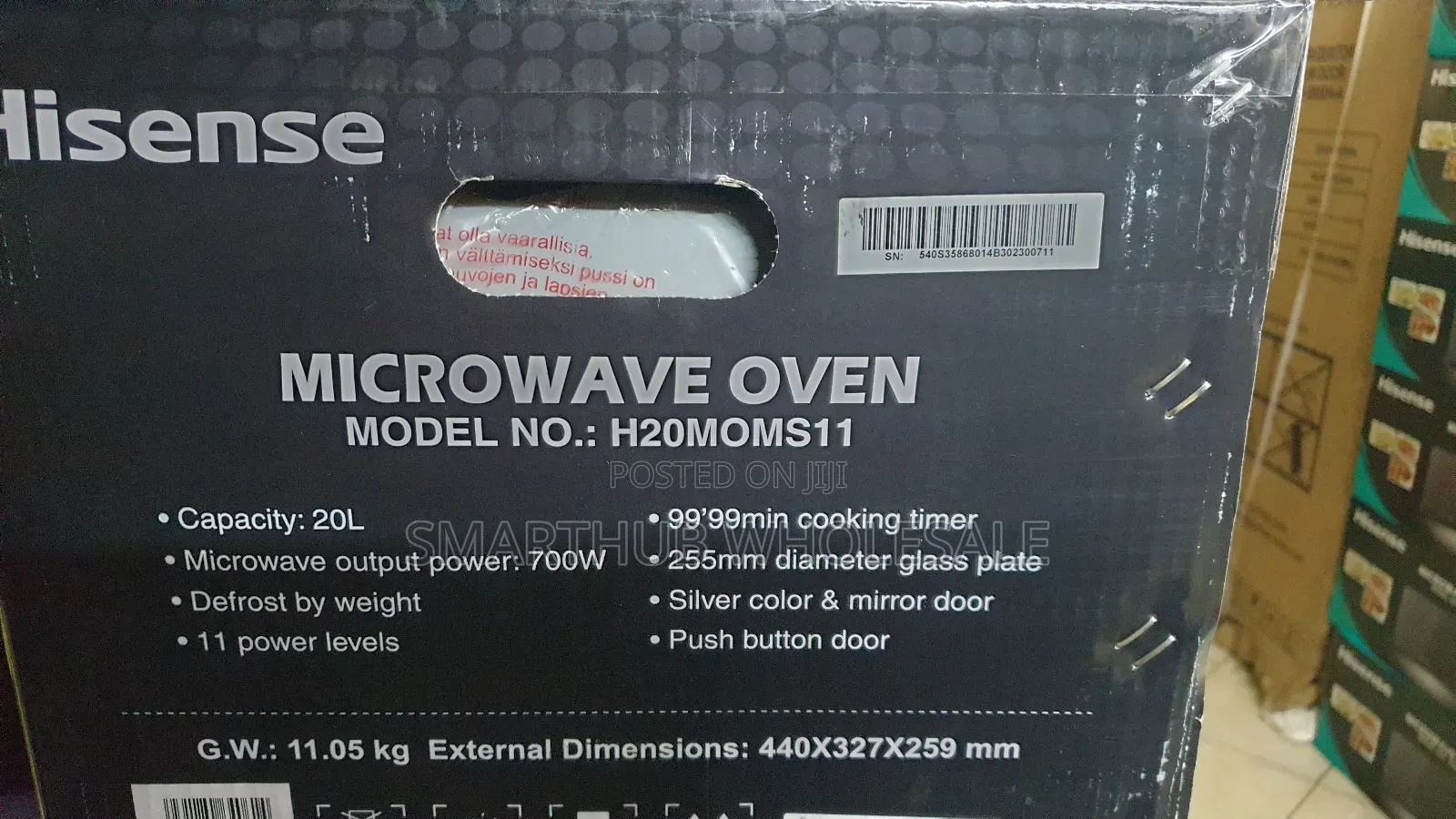 Hisense 20l Microwave H20moms11 (Silver)
