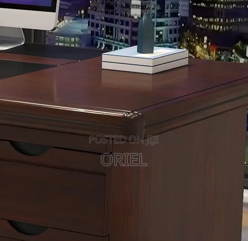 Office Desk : 1.2m Executive Mahogany Solid Wood Office Desk