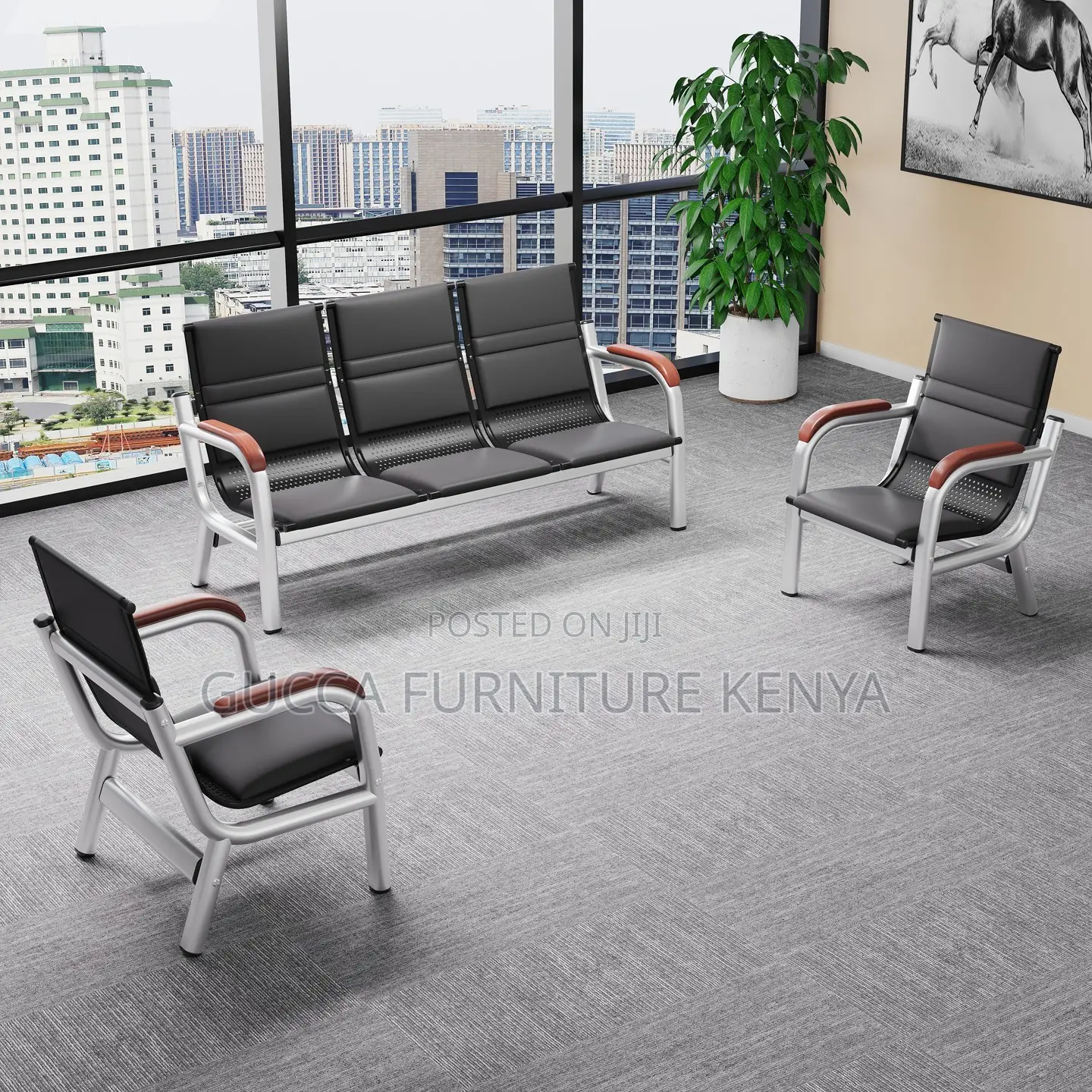 Modern 5-seater Office Executive Sofa Set