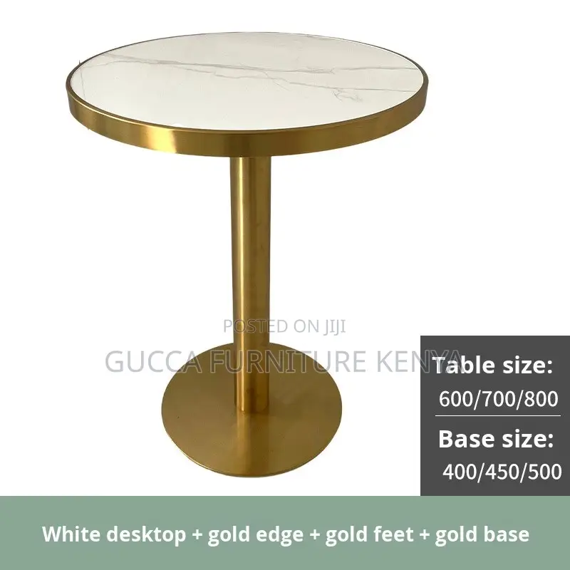 Tulip Round Marble Top Dining Table-home Office