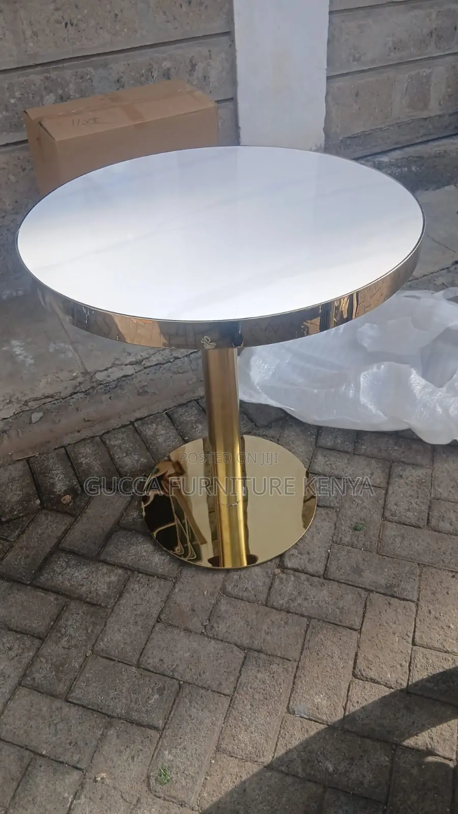 Tulip Round Marble Top Dining Table-home Office