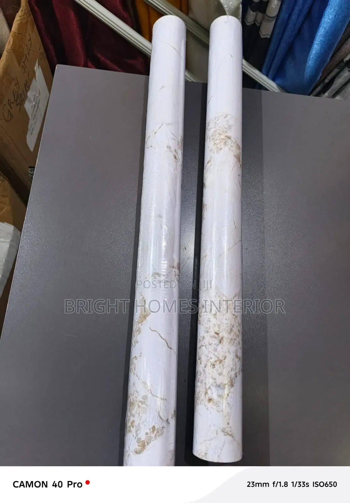 White Brown Marble Contact Paper Peel and Stick