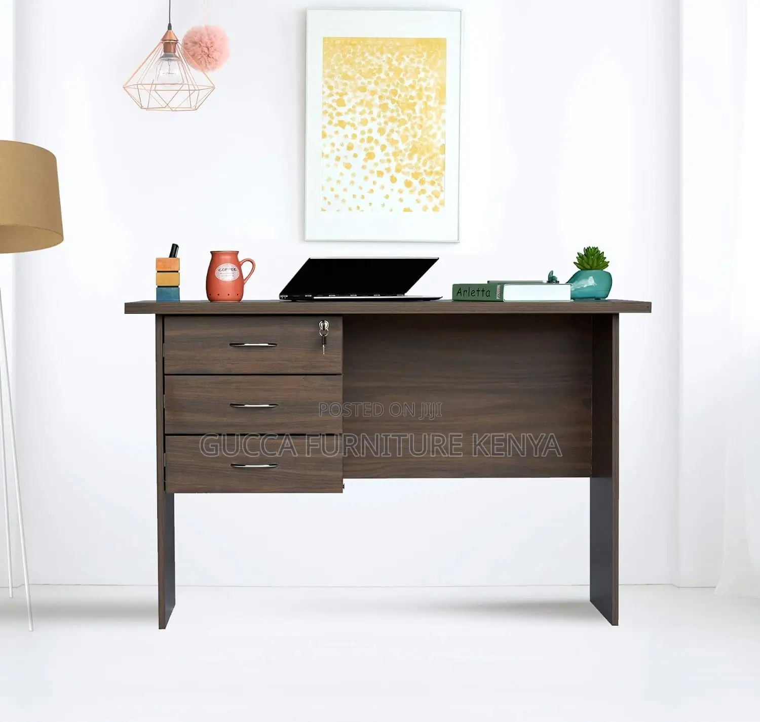 120cm Clerical Home Office Study Desk With Drawers